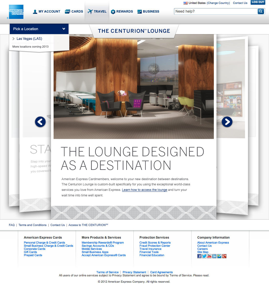 The Centurion Lounge portfolio image