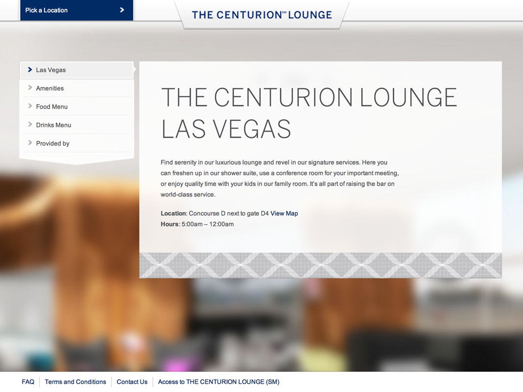 The Centurion Lounge portfolio image