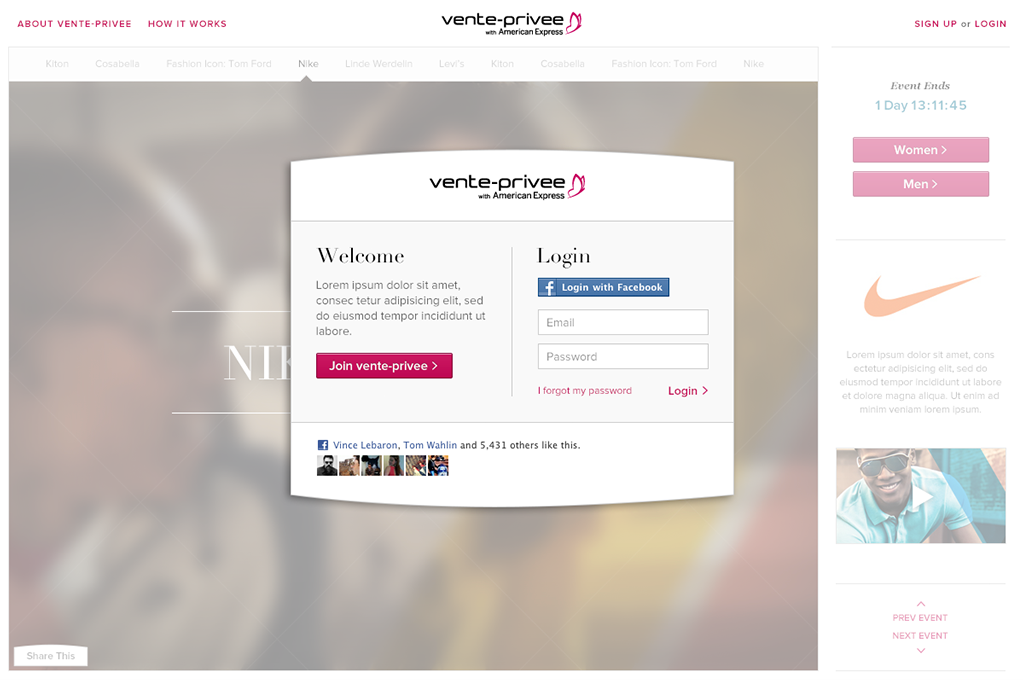 vente-privee portfolio image